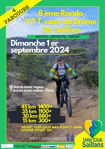 8 Eme Rando VTT Coeur De Drome 26 Saillans